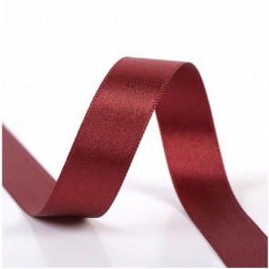 Ruban Satin Double Face 15mm - Rouge Bordeaux
