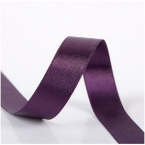 Ruban Satin Double Face 10mm - Mauve Foncé