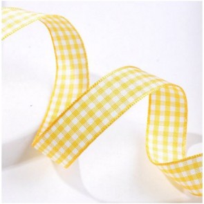 Ruban à Carreaux - Jaune