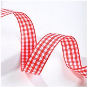 Ruban à Carreaux - Rouge