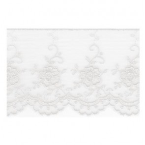 Ruban Dentelle 6cm - Blanc 