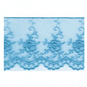 Ruban Dentelle 6cm - Bleu