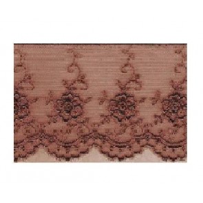 Ruban Dentelle 6cm - Marron Foncé